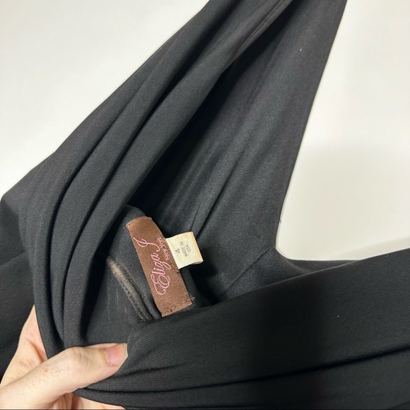 Eliza J Missy Dress Sz S 4 Black Scoop Back Polyester Rn 114244 36” long - Picture 6 of 13